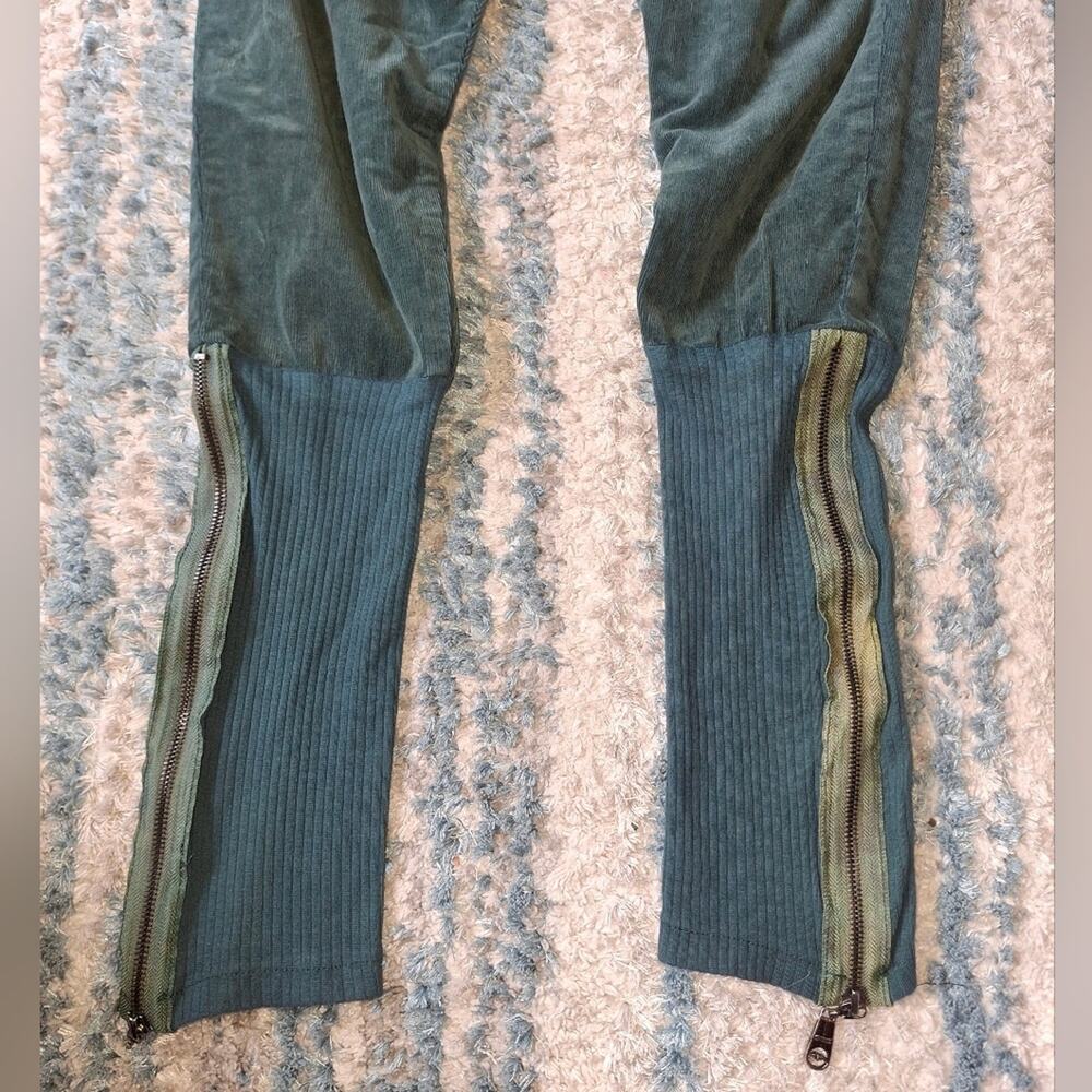 Sami Abdi Green Leg Zipper Pants sz 29 EUC - Picture 6 of 8